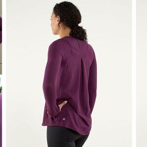 Lululemon Tuck and Flow Long Sleeve Plum Purple Women's Small 4/6*See Notes